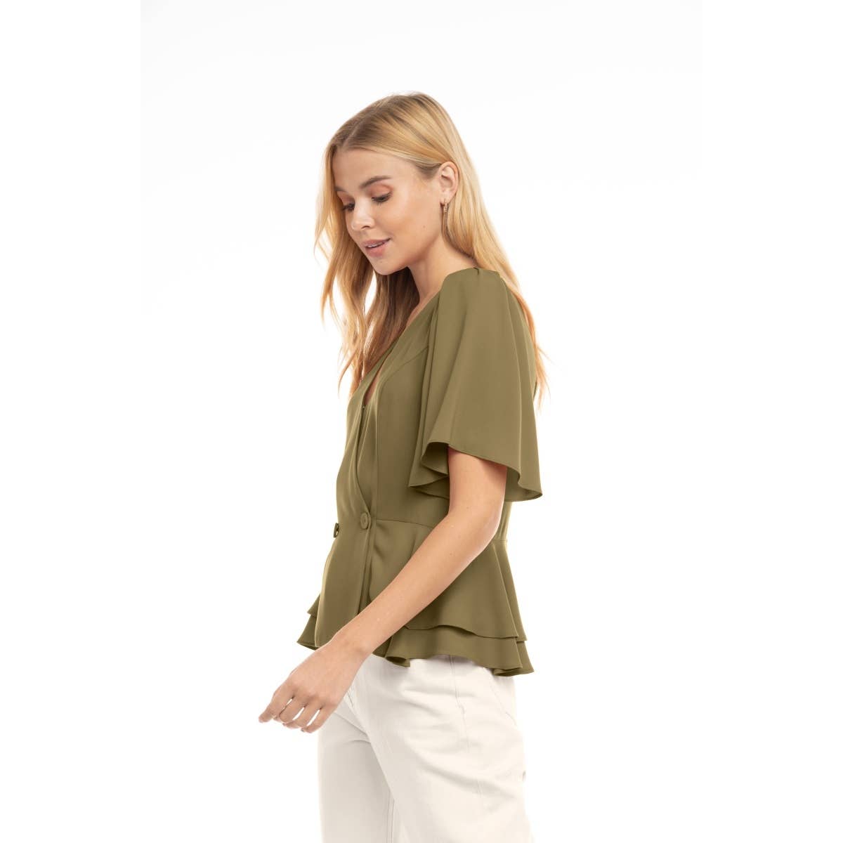 Short Sleeve Tux- Top Shirt Jacket